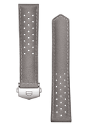 Carrera 39mm Grey Perforated Leather Strap - OM Luxury