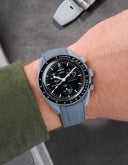 Curved Vertech Rubber Strap - Dark Grey - OM Luxury