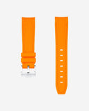 Curved Vertech Rubber Strap - Orange - OM Luxury