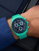 MoonSwatch Mission On Earth Watch - Polar Lights (Rubber Strap) - OM Luxury